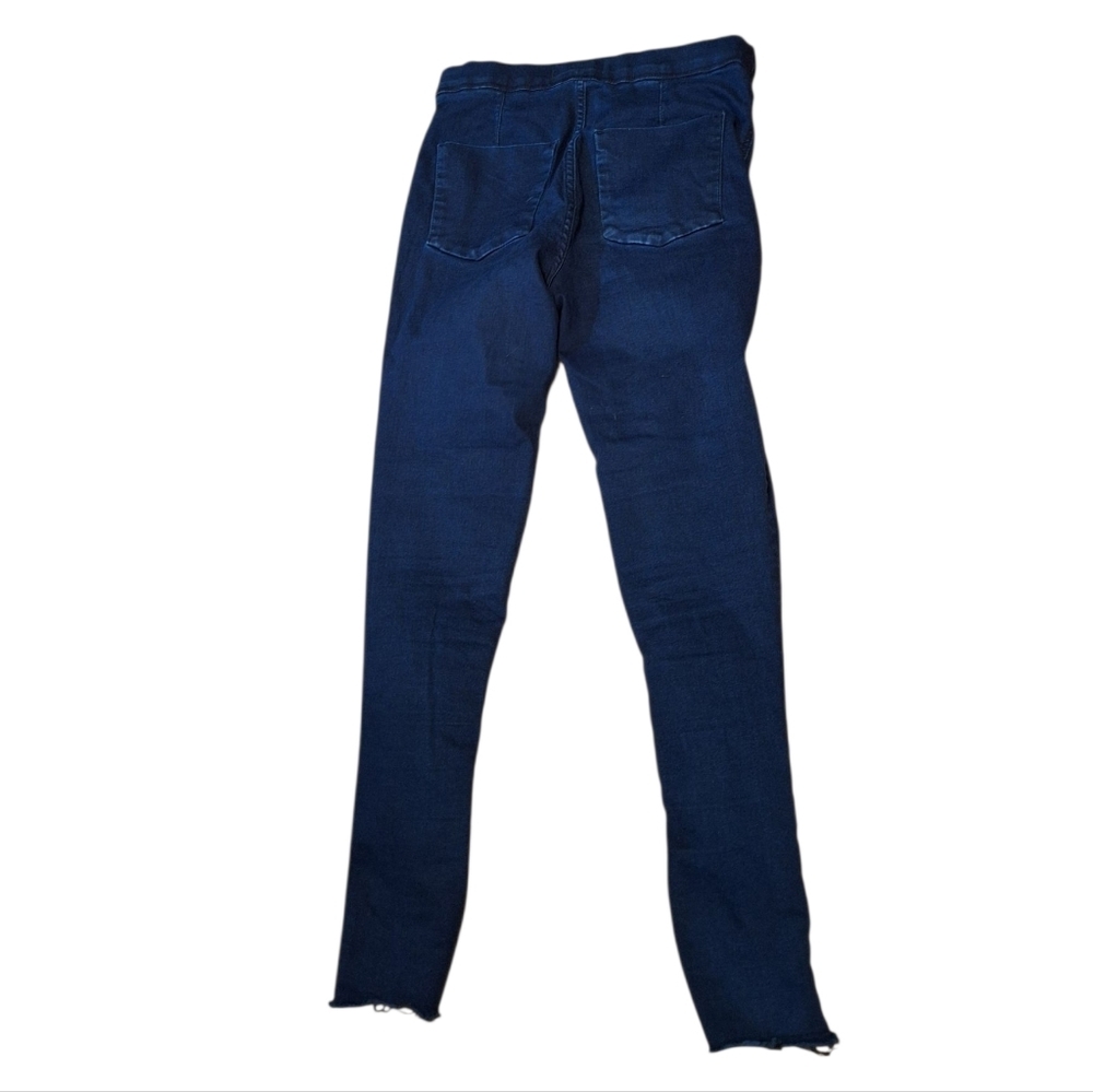 Free People DARK Blue Pull On Skinny Jeans Jeggings Ladies 28 Boho Slimming